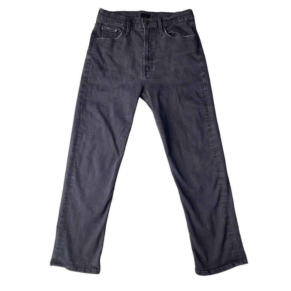 Mother Jeans Womens 28x26 Black High Waisted Rider Ankle Not Guilty Denim USA